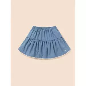 (BEANPOLE KIDS) 샴브레이 스커트팬츠  스카이 블루 BI6327G02Q