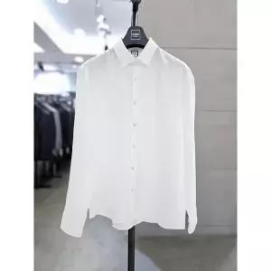 [바쏘옴므] 세이브존03 바쏘옴므 25 화이트 솔리드 린넨100 셔츠 WSYFZ1TT46AWHY (48364684)