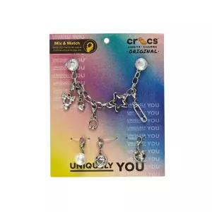 크록스 펑크 실버 체인 참 5개 세트 / 10013672 2127235