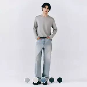 백화점 지오다노 남성 베기 와이드 청바지 115544