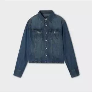 매장정품 WHO.A.U 후아유 여성 웨스턴 포인트 데님 재킷 (WHYJF3821F) 1420346