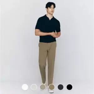 백화점 지오다노 남성 테이퍼드핏 히든밴딩 사방스판 치노 면바지 115526