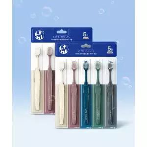 매장정품 LIFE HOLIC 이중미세모 와이드 칫솔 5개입 2개