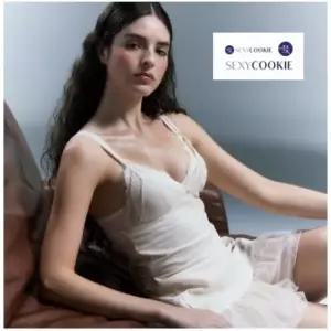 [백화점][섹시쿠키]캉캉 원피스 스타일 레이스 망 여성 슬립SCWFA901