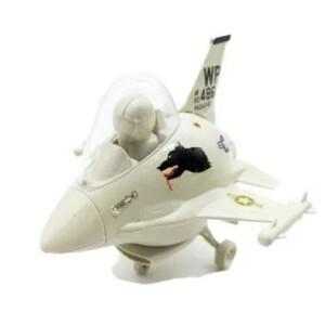 Q버전 4D 플라스틱 조립 비행기 F16 전투기 9cm 귀여운 장난감