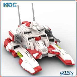 MOC 블록 장난감 TX-130 전설 벽돌 스타 파이터 항공기 장난감 모델 DIY 조립 세트 축제 크리스마스 선물 6