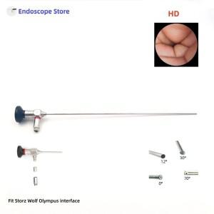 HD 경성 내시경 광학 망원경 Φ2.9mm 0 ° 12 방광경 복강경 수술 수의학