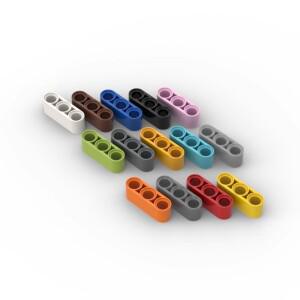 MOC 부품 32523 41482 하이테크 리프트 암 빔, 1x3 두께 호환 벽돌, DIY 블록 장난감 입자,  선물, 20 개