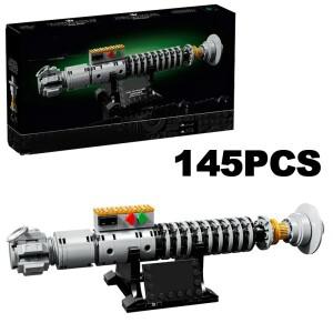 145PCS 재고 있음 스페이스 워 루크 스카이워커의 검 블록 장난감 모델 조립 브릭 장난감   성인용 선물
