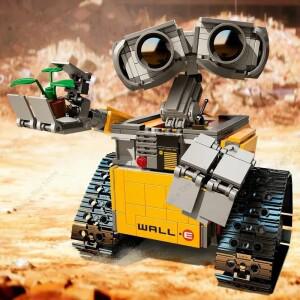 677pcs WALL E 로봇 블록 장난감 아이디어 기술 피규어 모델 호환 21303  교육 장난감 선물