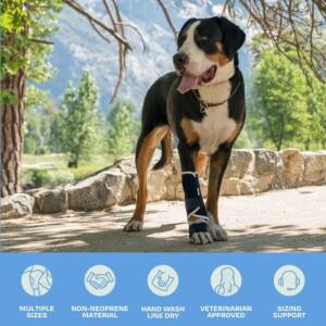 1/2개입 강아지 앞다리 스플린트 손목 과신전증 보조기구 골절 및 염좌 지원 지지대 보호대