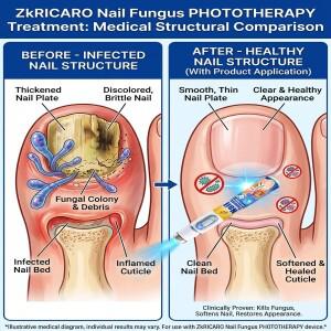 두껍고 변색된 손톱을 위한 레이저 펜