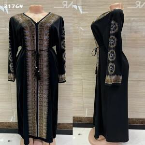 XXL/XXXL 2026 신상 패션 드레스 라인스톤 다시키 여성 롱 요마두 컬러 길이:146cm 가슴둘레:120cm