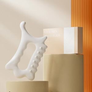 1개 얼굴 리프팅 및 경혈 마사지 도구, 눈가용 바디 조형 브러시, 비세라믹 괄사 스크래퍼 스틱