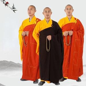 144-188cm 불교 승려 명상 의류 가운 고백 Cassock Haiqing 옷 망토 Buddha Jiasha