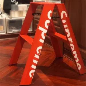 슈프림 사다리 계단 레드 발판 옷가게 매장 2단 접이식