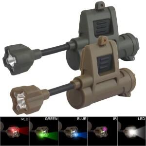 전술 헬멧 라이트 4세대 MPLS CHARGE 대형 5모드 레드/그린/블루/화이트/IR IFF 하이킹 에어소프트 기어 액