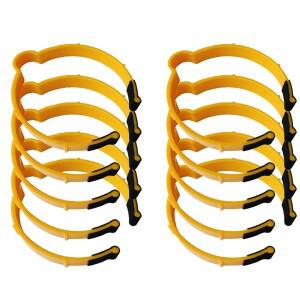 10 개/갑 자동차 랩 스티커 클램프 비닐 필름 시트 클립 패스너 벽 종이 수집 링 포장 롤 바인딩 후프 도구