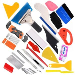 자동차 랩핑 도구 키트 윈도우 필름 틴팅 비닐 포일 스퀴지 스크래퍼 커터 나이프