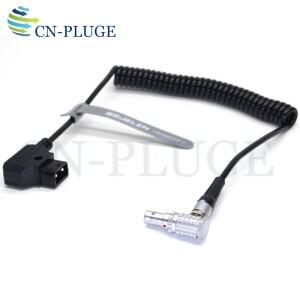 Teradek Bolt Pro ,Vaxis,Hollyland 600 Blackmagic PYXIS 6K 카메라 전원 코드용 D-Tap Male-직각 0B 2핀