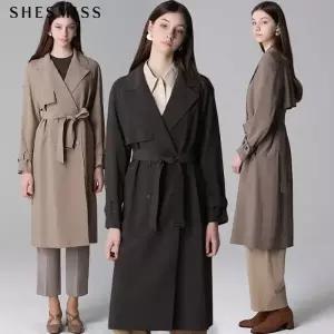[쉬즈미스][쉬즈미스] 벨티드 더블 버튼 트렌치코트_18629098_588585