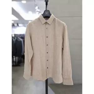 [바쏘옴므] 세이브존03 25 베이지 솔리드 린넨100 셔츠 WSYFZ1TT25ABGY_P420997769