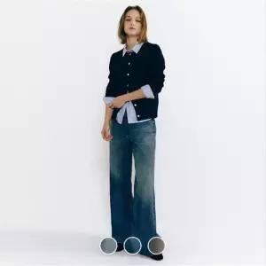 백화점 지오다노 여자 봄 간절기 와이드핏 청바지 데님 415533