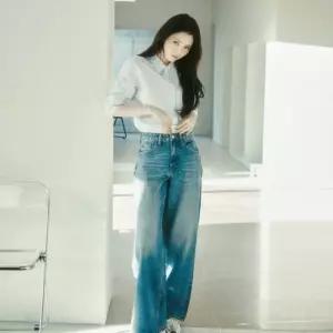 백화점 지오다노 여성 와이드 청바지 415533