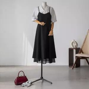 (안나앤플러스) 세론 레이어드 나시 원피스[드레스EFV34] 빅사이즈