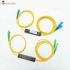 호환 SC APC/UPC 1X2 FBT 광섬유 케이블 코드 슬리브 테이퍼 유형 분배기 컴퓨터 1 포인트 2 광섬유 분배기 상자 테이퍼 1