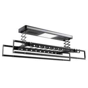 전동빨래건조대 조명 천장 부착형 리모컨 원격 리프트 천장빨래건조대 이중극조명