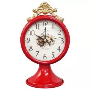 [골드스마일]GPM9096 무소음 주석 알람시계 레드 장미 제조한국