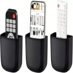 SUNFION 벽걸이 리모컨 TV 팬 홀더 머리맡 캐디 벽 정리함 휴대폰 사무용 접착 미디어 플레이어 컨트롤러