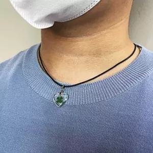 행운 클로버 네잎클로버 행운고리 키링 투명