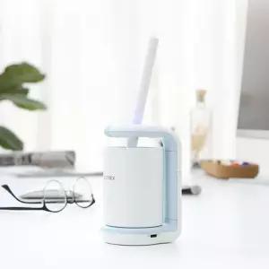 유토렉스 국산 UVC 다용도 무선 칫솔 살균기 건조기 소독기 + 양치컵 탁상 벽걸이 겸용 URC-16A-KP 블루