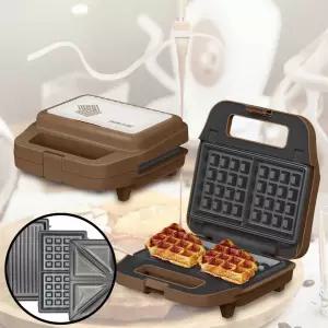 키친아트 스낵 와플 제조기 메이커 더블 3in1 와플 + 붕어빵 + 샌드위치 플레이트 KW-750AK