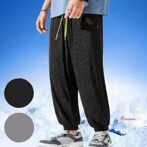 쿨링 트레이닝 와이드 바지 밴딩 여름 팬츠 조거uvw153