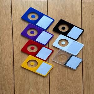 아이팟 클래식 5세대 전면 케이스 패널 30GB 비디오 블랙 화이트 투명 퍼플 블루 옐로우 레드