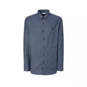 매장정품 HAZZYS 헤지스 [25FW] 네이비 하운즈투스 플란넬 셔츠 (HZSH5D501N2) 1376408