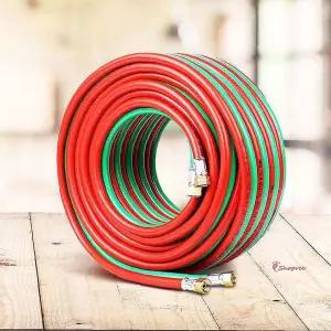 산소쌍줄 내압호스 산소용접기 절단용 단기 고압abc802