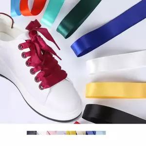 110cm 리본 넓은 신발끈 운동화 액세서리 실크 스트랩 HOX8+3uWu