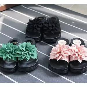플라워 여성 통굽 슬리퍼 1P 사무실 여름 실내화 통굽슬리퍼 여성사무실슬리퍼