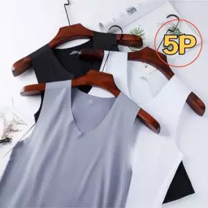 남자 심리스 무봉제 나시 란닝 아이스 쿨 러닝 5개 njY7+8oGg