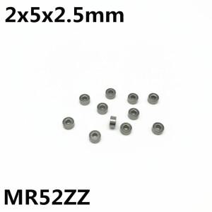 50Pcs MR52ZZ L-520ZZ 2x5x2.5mm 깊은 홈 볼 베어링 소형 모델 장난감 고급