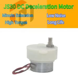 JS-30 마이크로 기어 모터 DC 3V 2.5/50RPM 6V 5/100RPM 저속 고토크 플라스틱 전기 자동화 장비용