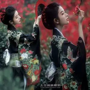 여자 기모노 할로윈 여성 유카타 전통 코스프레 일본