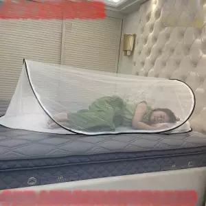 미니 침대 모기장 원터치 싱글 폴딩 가구 텐트 1인