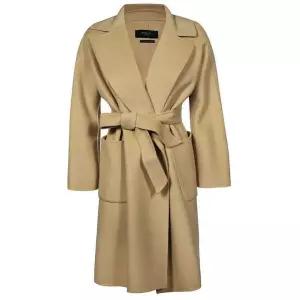 막스마라 로보 벨티드 울 롱 코트 카멜 59940728