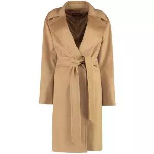 막스마라 TIGRE 벨티드 울 코트 카멜 63020312