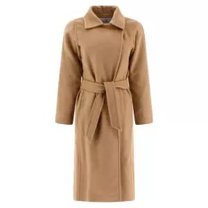 막스마라 마누엘라 여성 벨티드 울 롱 코트 카멜 2521016062600 001 136050867